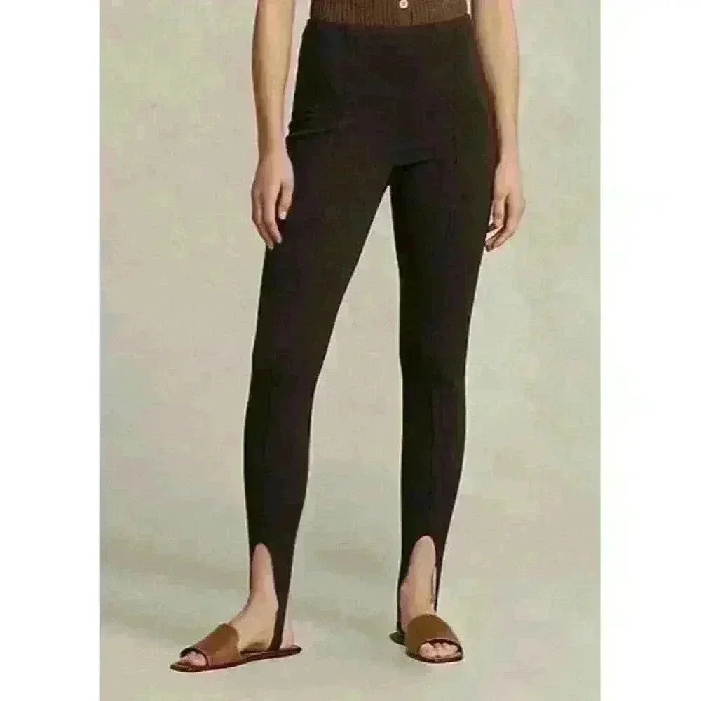 NEW! Polo Ralph Lauren Women's S Stirrup Stretch Side-Zip Legging NWT $298